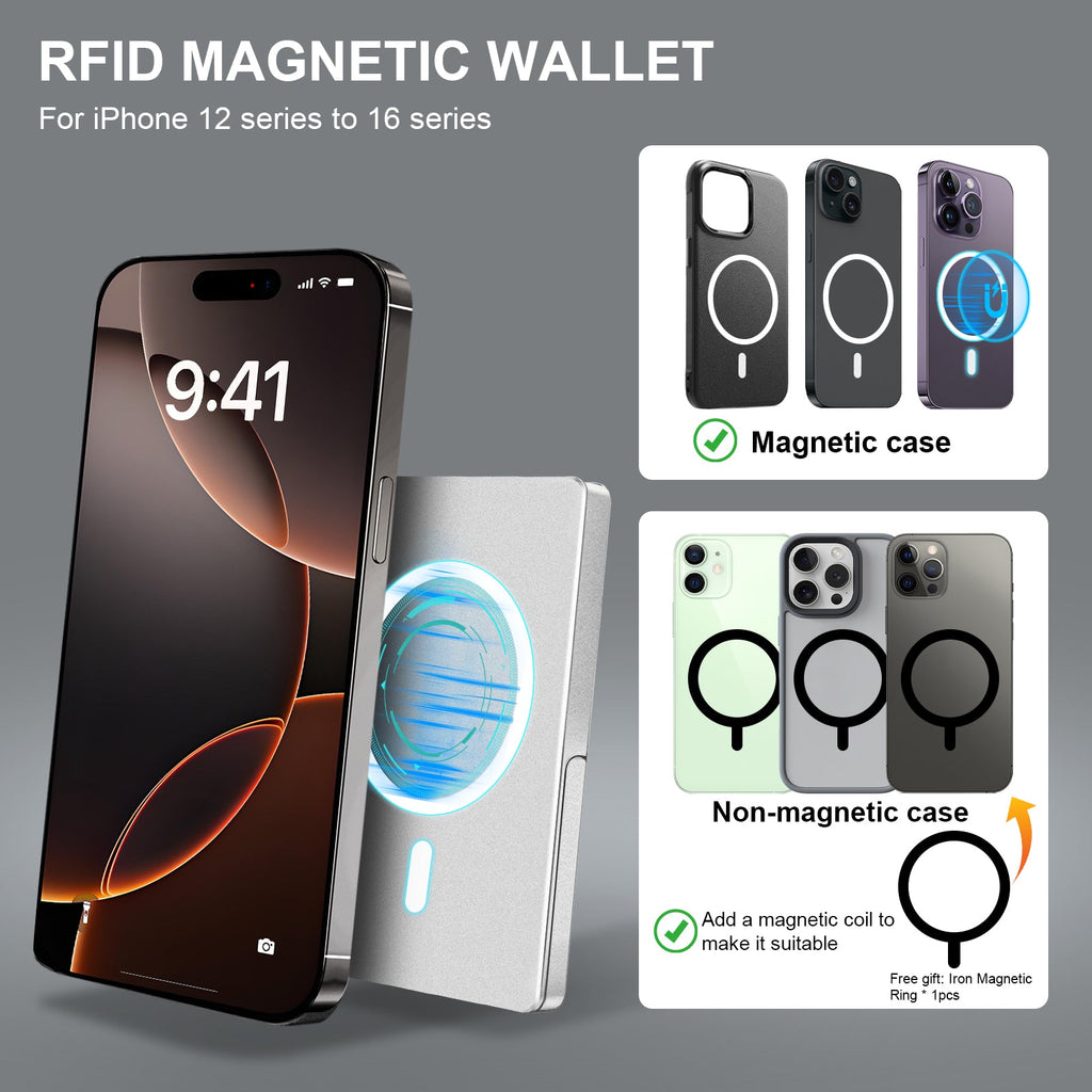 Magnetic Phone Wallet Stand – Slim Card Holder