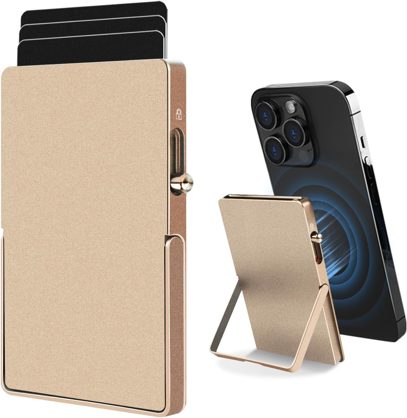Magnetic Phone Wallet Stand – Slim Card Holder