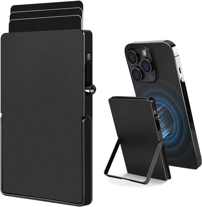 Magnetic Phone Wallet Stand – Slim Card Holder